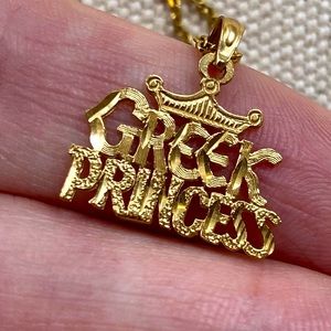 Solid Gold Greek Princess 12” Delicate Necklack